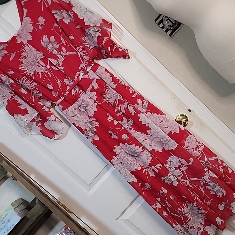 NWT Lane Bryant Floral Flowy Dress - Picture 2 of 6
